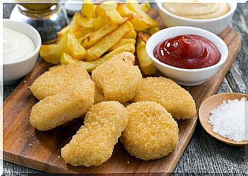 Chicken nuggets - harmful foods