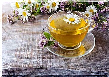 Chamomile tea used to treat gastritis