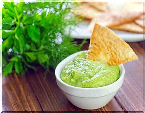 Spicy avocado dip