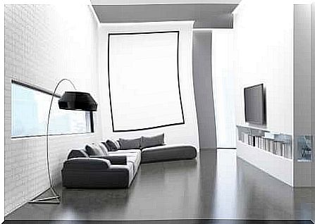 Furnish minimalist: simple living room