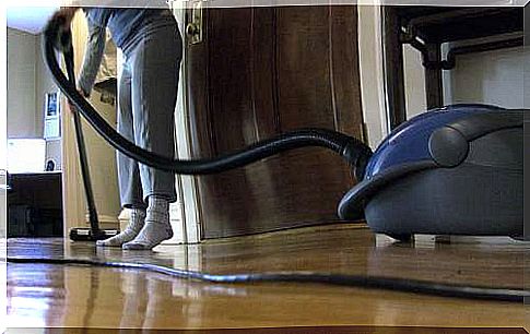 vacuuming