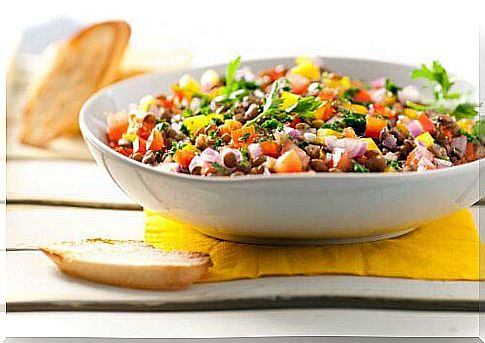 Lentil salad