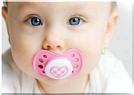 Baby with pacifier